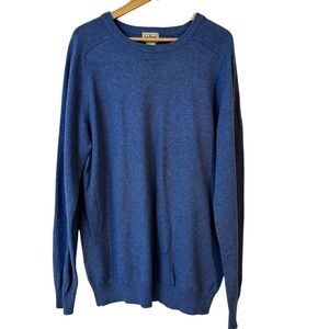 L L Bean Men's Lambswool Crewneck Sweater LT Academia Professor Minimalist